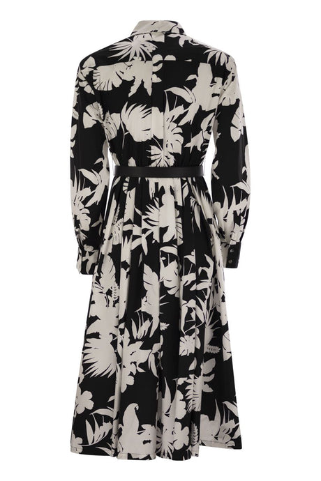 MAX MARA Printed Cotton Chemisier Dress - Size S