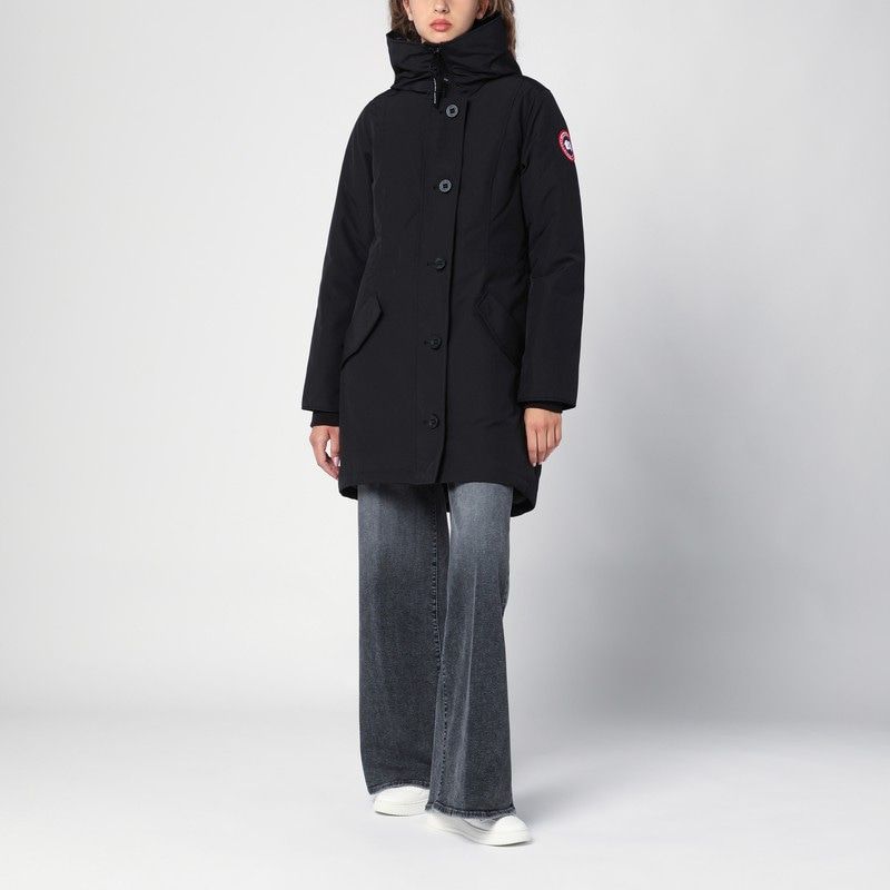 CANADA GOOSE Women's Essential Black Nylon Parka Jacket