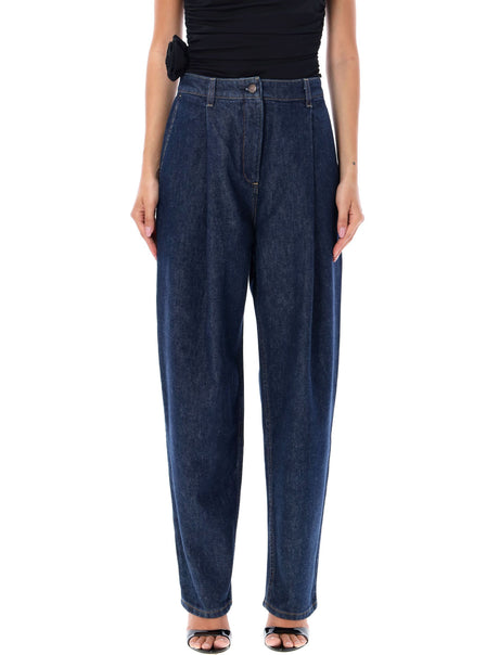 MAGDA BUTRYM High-Waisted Relaxed Leg Denim Pant (Size 36)