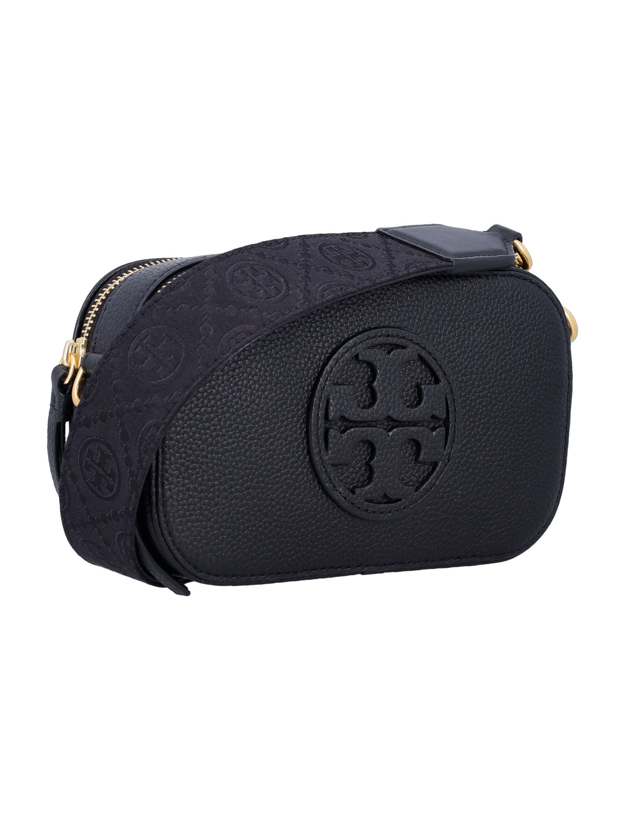 TORY BURCH Mini Crossbody Handbag with Double Zipper Closure