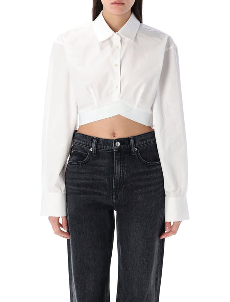 ALEXANDER WANG Cropped Shirt Size 4