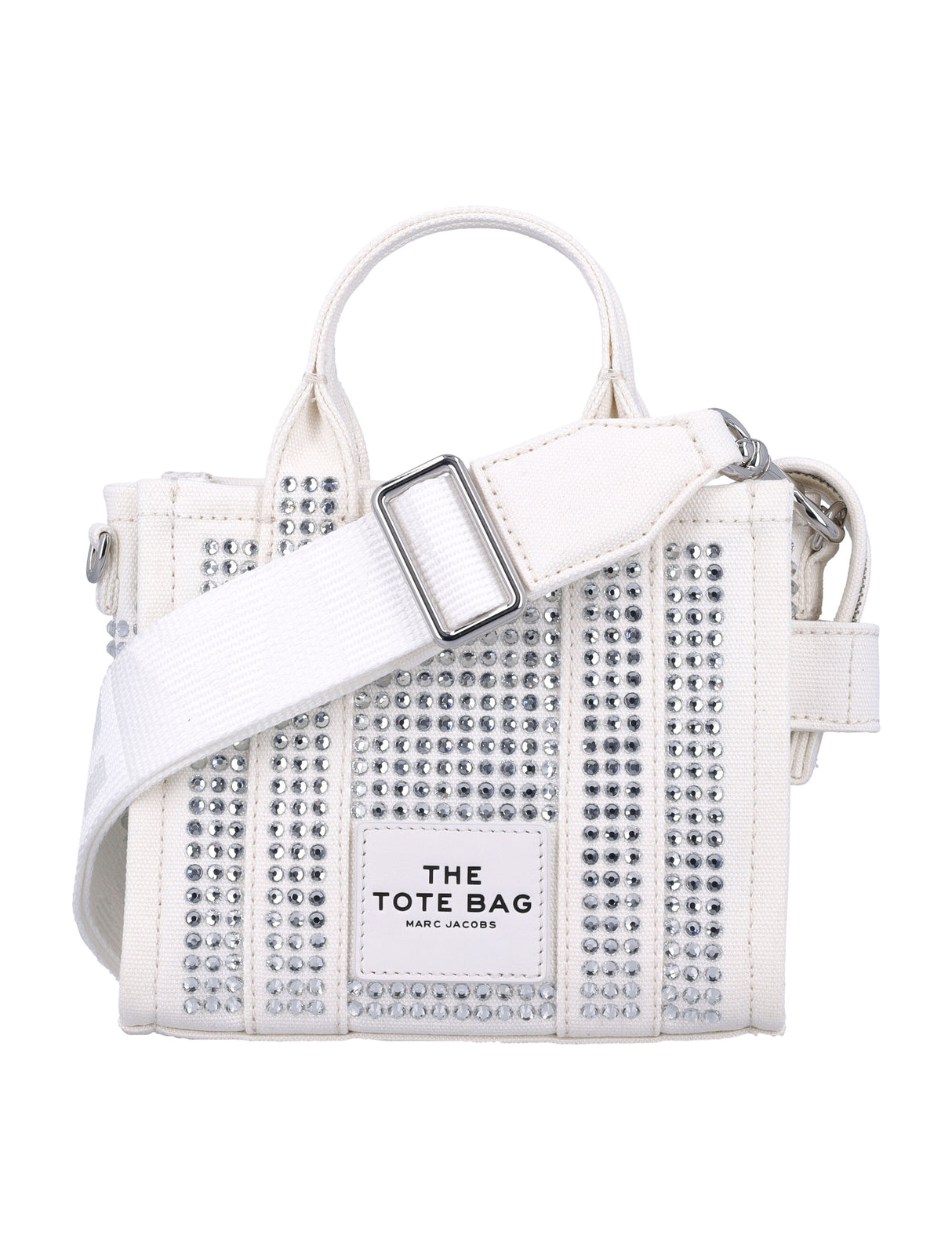 MARC JACOBS The Crystal Canvas Mini Crossbody Tote Handbag