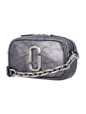 MARC JACOBS Metallic Distressed Big Shot Handbag - 15cm x 23cm