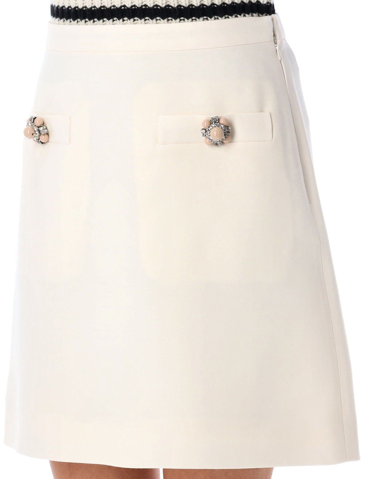 VALENTINO GARAVANI Elegant Crepe Couture Skirt (Size 40)