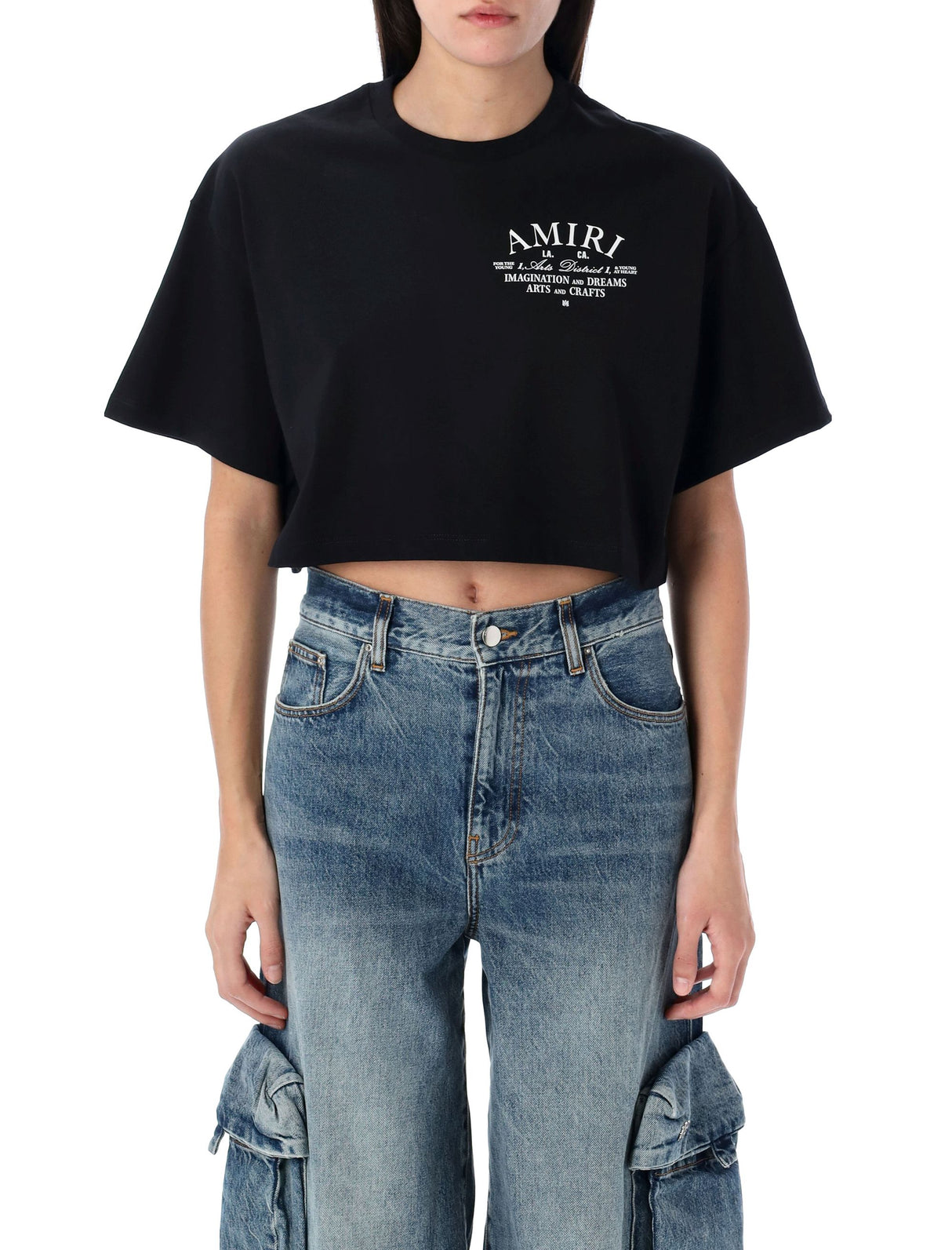 AMIRI Arts District Cropped Tee - S