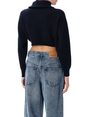 ISABEL MARANT ETOILE Mini Zip Cropped Cardigan