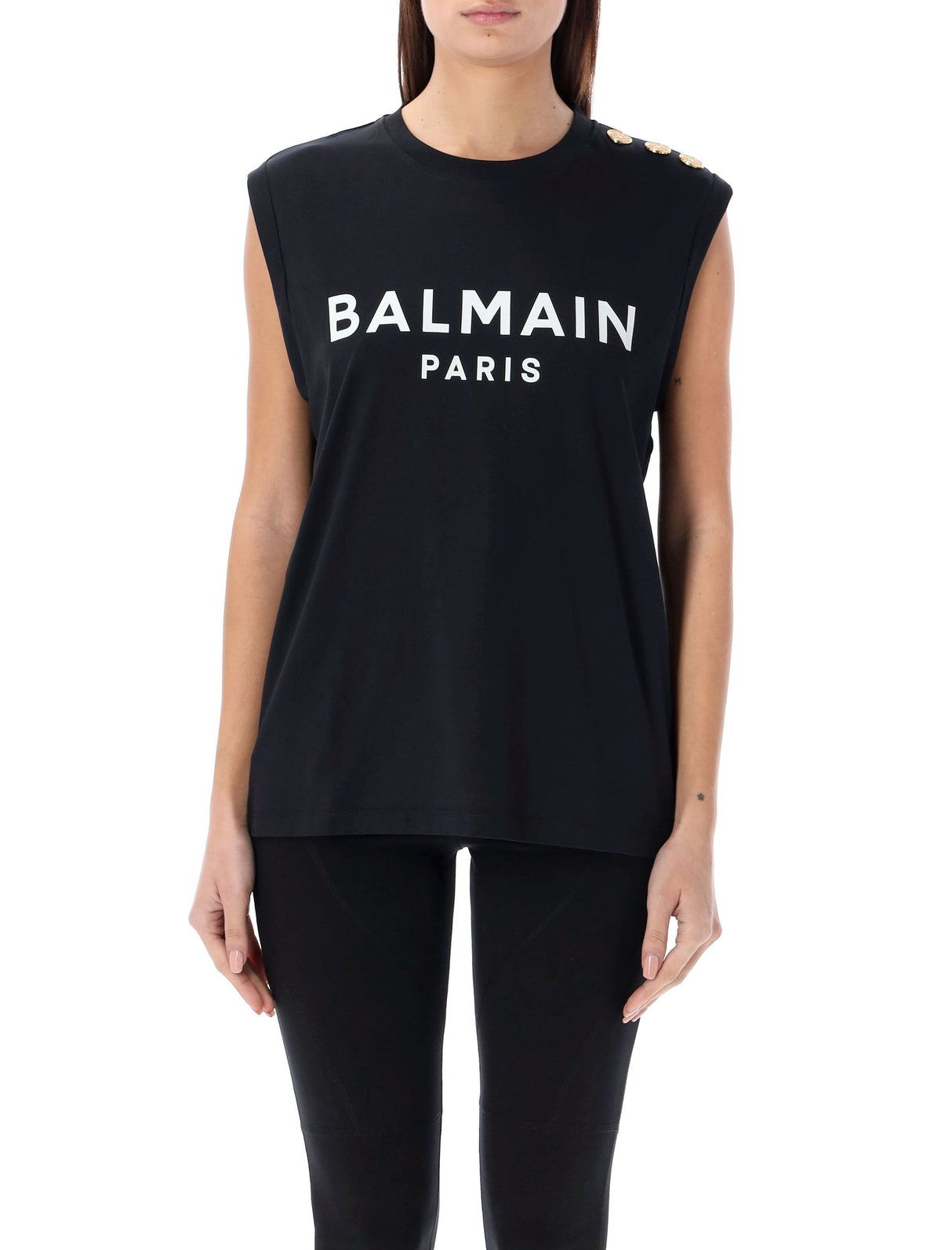 BALMAIN Women's 3-Button Tank Top