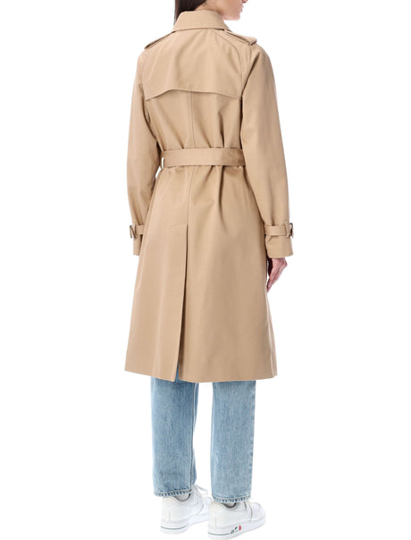 A.P.C. Classic Women's Double-Breasted Trench Jacket - Size 38