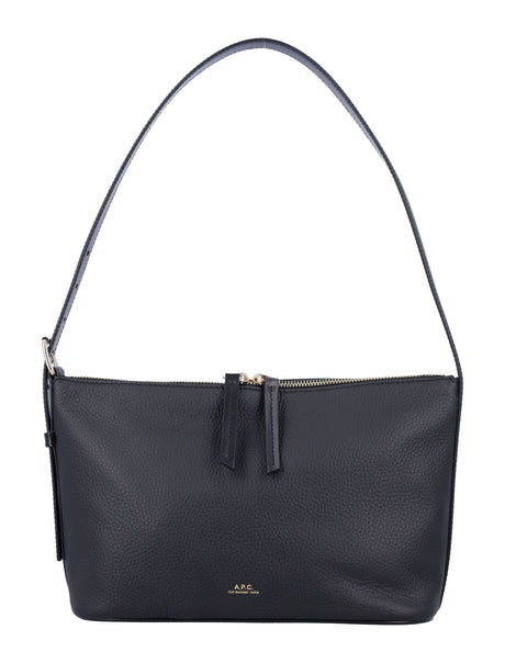 A.P.C. Mini Grained Leather Shoulder Handbag