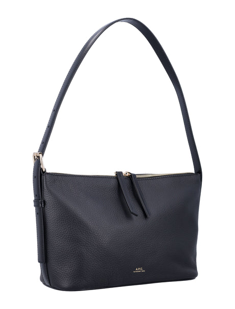 A.P.C. Mini Grained Leather Shoulder Handbag