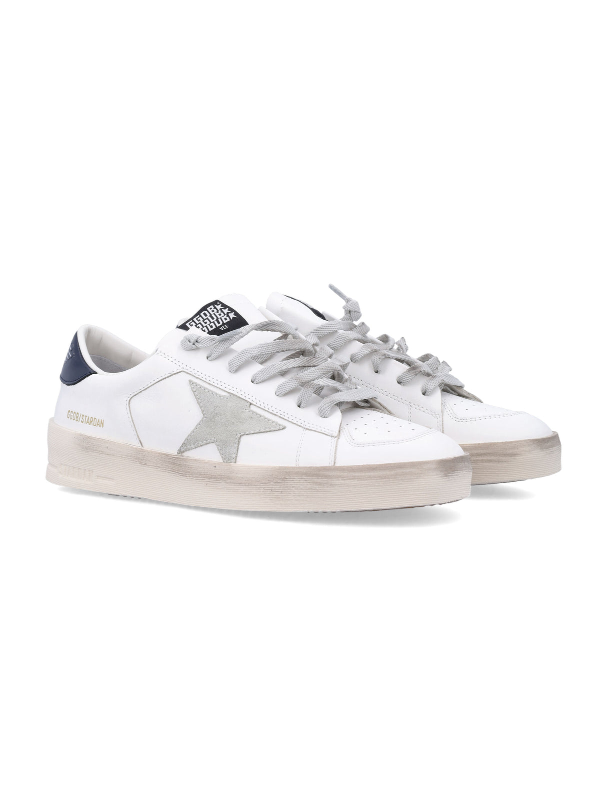 GOLDEN GOOSE Classic Round Toe Men's Sneakers with Vintage Finish