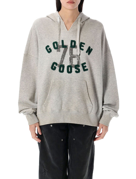 GOLDEN GOOSE Vintage Logo Hoodie with Embroidery - Size S