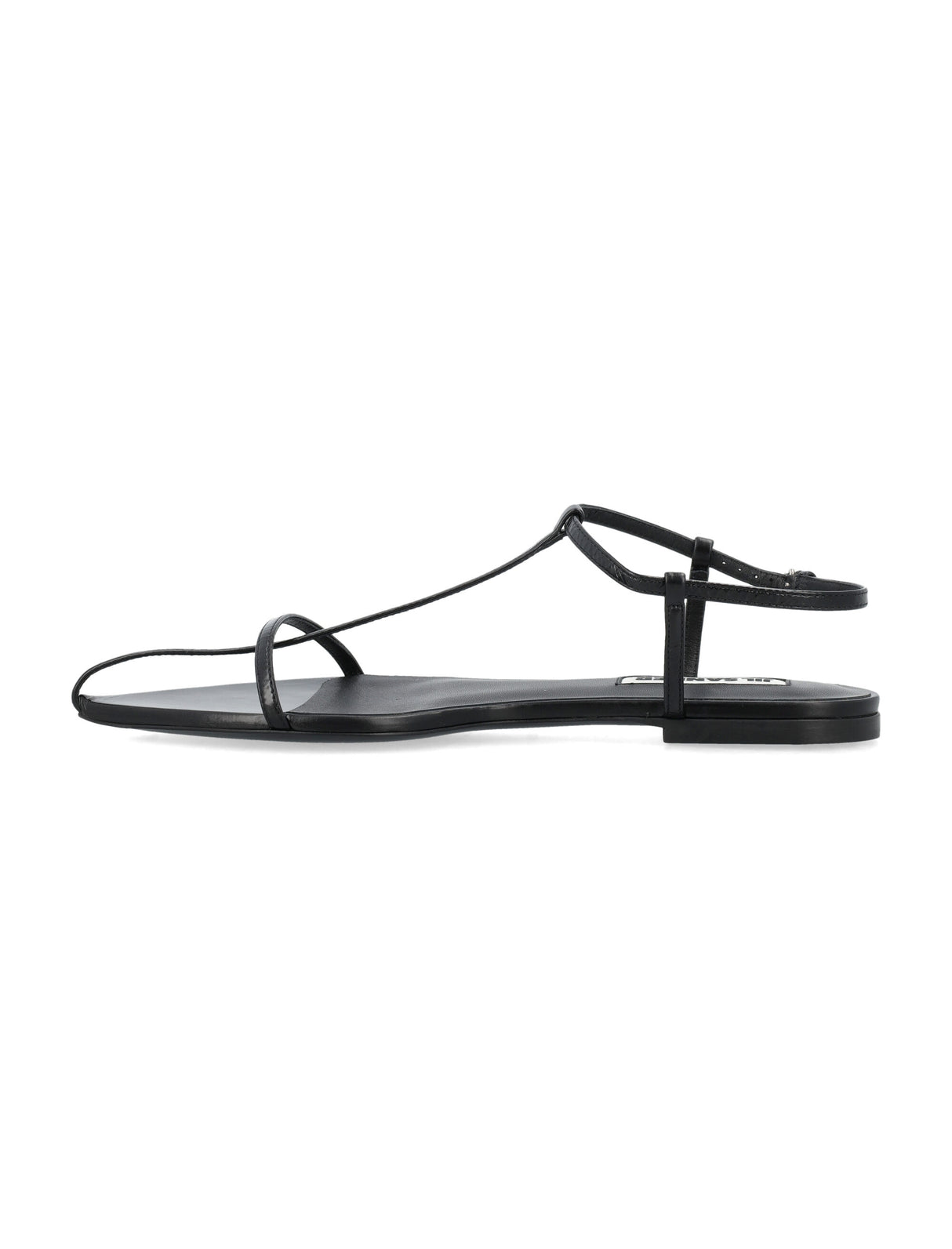 JIL SANDER Pointed Toe Flat Cage Sandals for Women