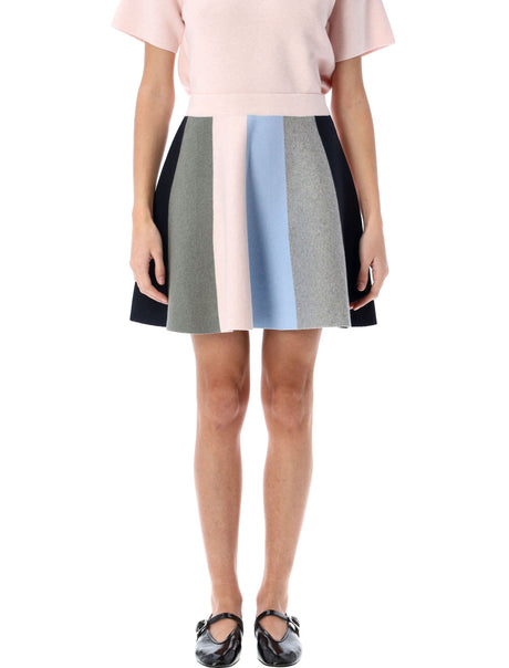 JW ANDERSON Panelled Scarf-Knit Mini Skirt