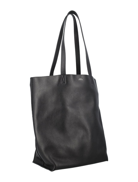 A.P.C. Unlined Leather Shopper Tote Handbag - 37CM x 28CM x 16CM