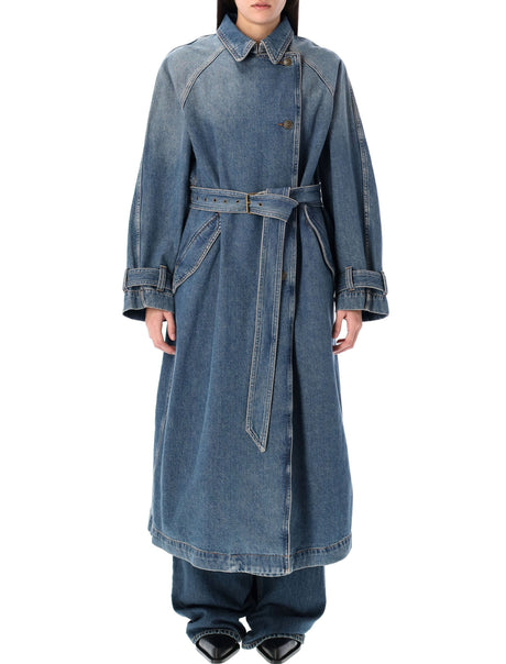 ISABEL MARANT Cotton Denim Trench Jacket