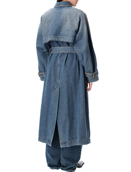 ISABEL MARANT Cotton Denim Trench Jacket