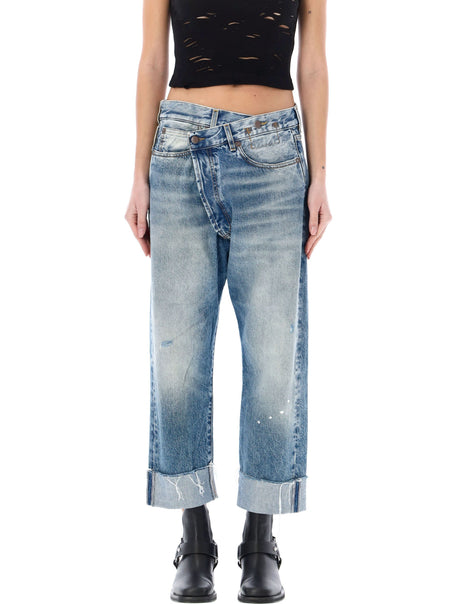 R13 Low Rise Oversized Jeans - Size 26