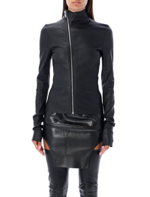 RICK OWENS Women's Reimagined Leather Jacket - Below Waist Length