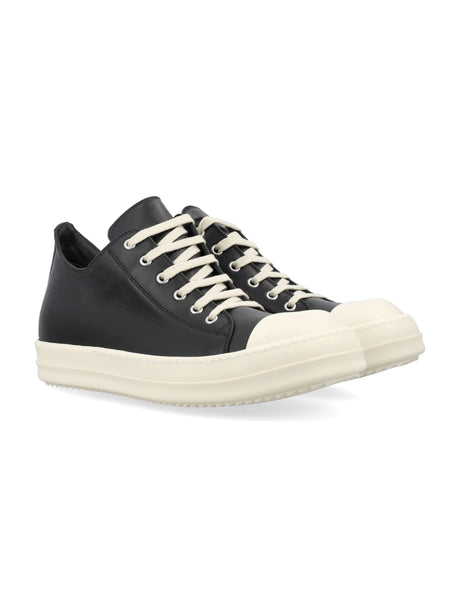 RICK OWENS Low-Top Leather Sneakers for Men