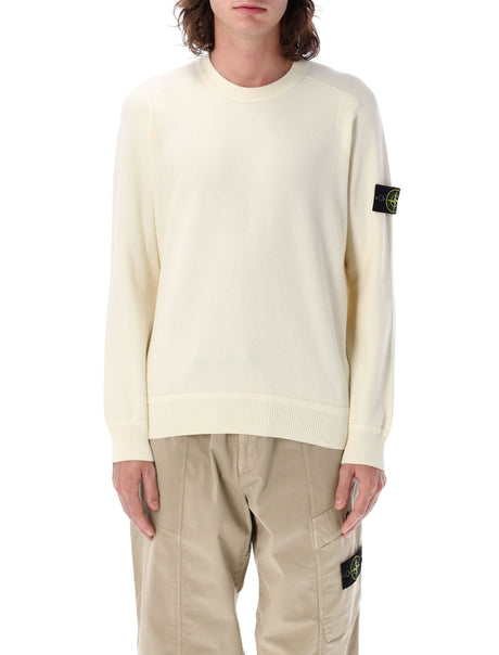 STONE ISLAND Men's Cotton Crewneck Sweater - Size L