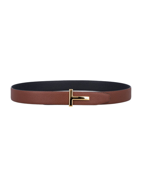 TOM FORD Mini Grain Leather Reversible Icon Belt