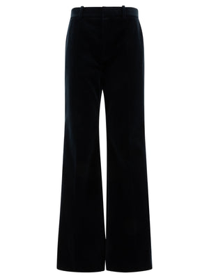 CHLOÉ Effortless Blue Cotton Trousers for Women