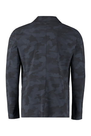 THE (ALPHABET) Men's Camouflage Single-Breasted Jacket