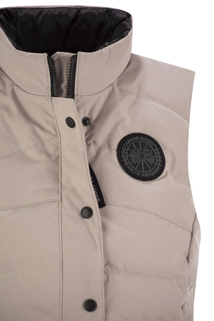 CANADA GOOSE Feminine Quilted Sleeveless Jacket - Hip Length