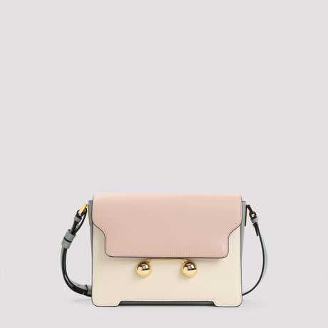 MARNI Medium Shoulder Bag with Luxe Leather Finish