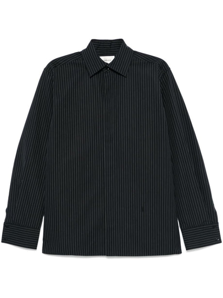 SAINT LAURENT PARIS Chic Striped Loose Fit Shirt