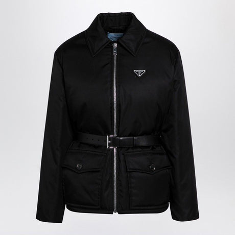 PRADA Recycled Nylon Jacket with Belt - FW24 Women’s Outerwear