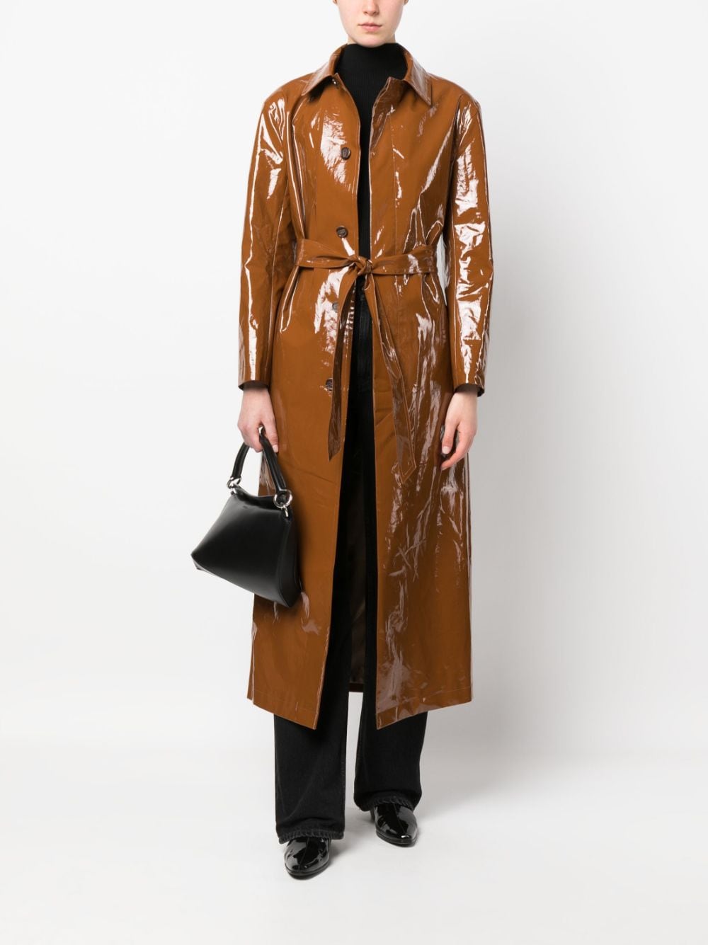 FILIPPA K Glossy-Finish Trench Coat for Women