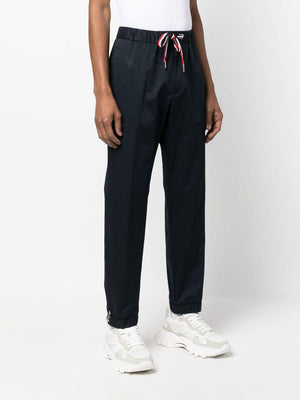 Men's Striped Cotton Trousers in Blue for FW23