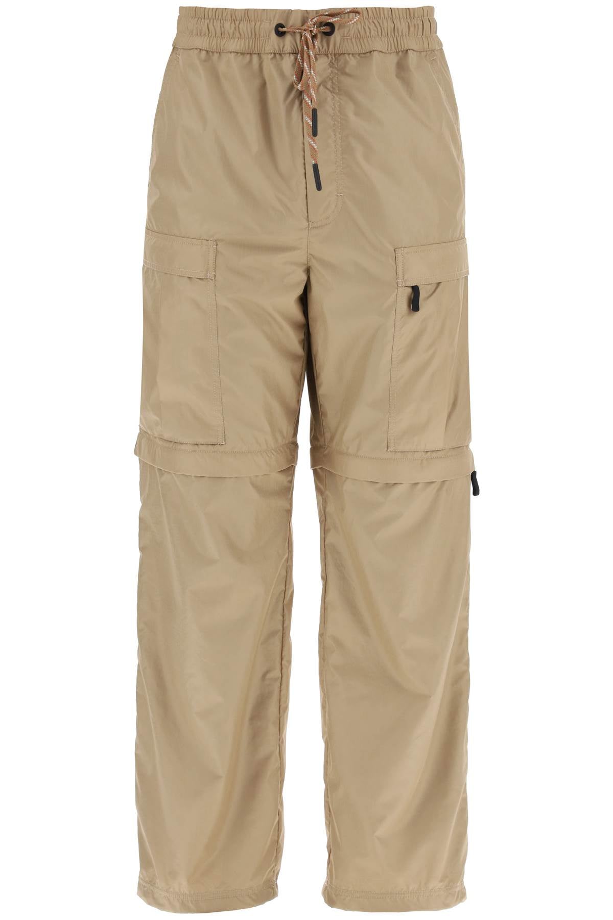 MONCLER GRENOBLE Convertible Ripstop Pants from the Day-namic Collection for Men in Tan