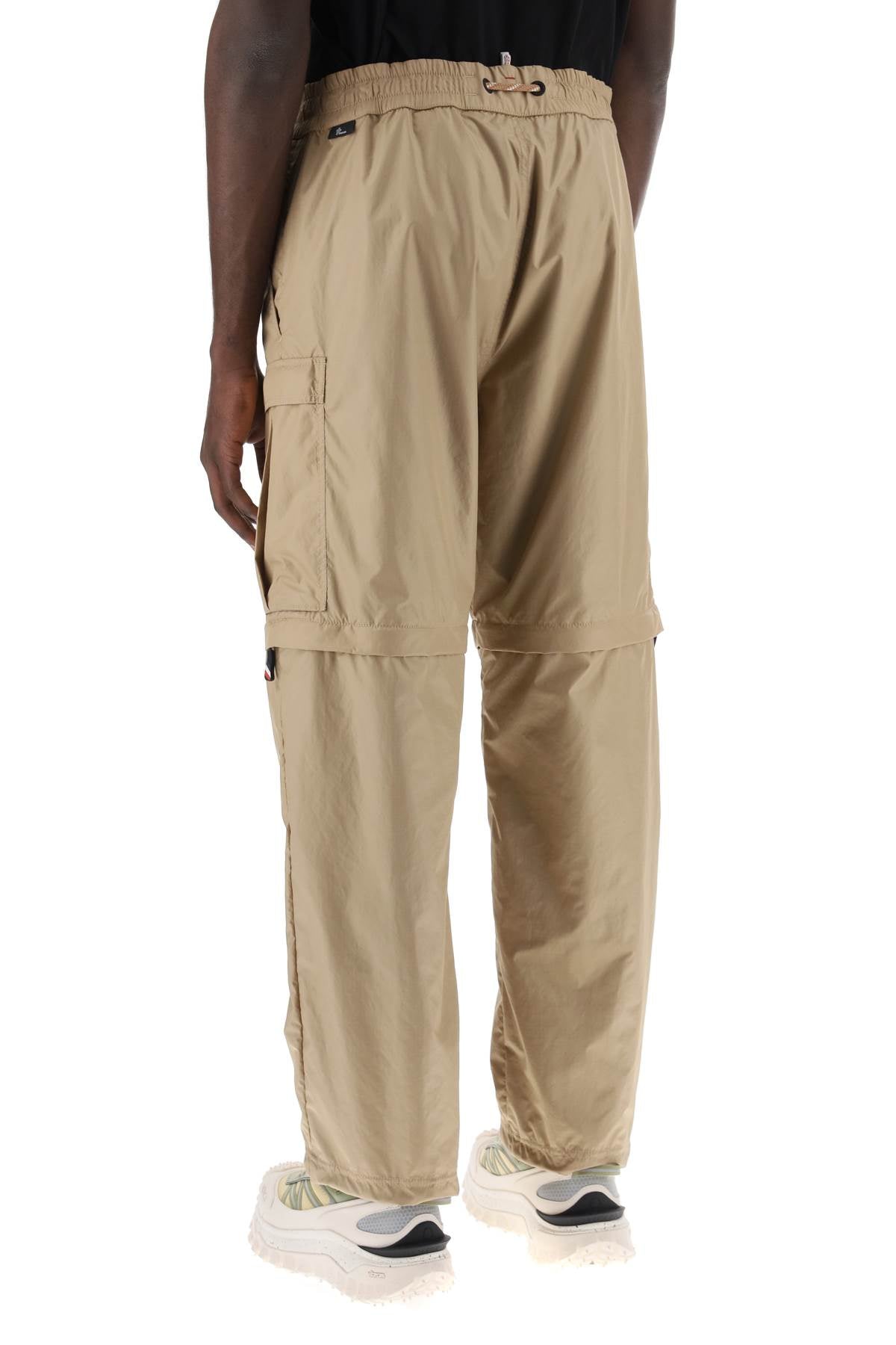 MONCLER GRENOBLE Convertible Ripstop Pants from the Day-namic Collection for Men in Tan
