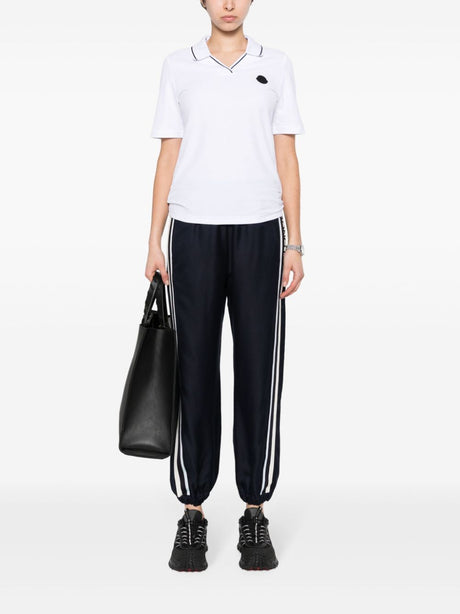 MONCLER Stylish SS24 Women's Polyester Trousers in 76I Color