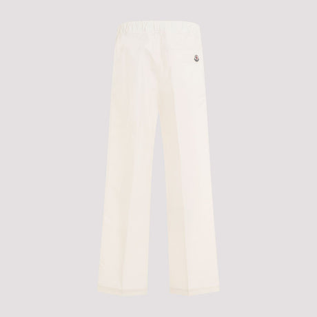 MONCLER Beige Cotton Track Pants for Men