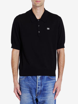 CELINE Triomphe Embroidered Polo Shirt