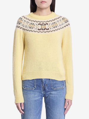 CELINE Fair Isle Triomphe Knit Jumper - Regular Fit