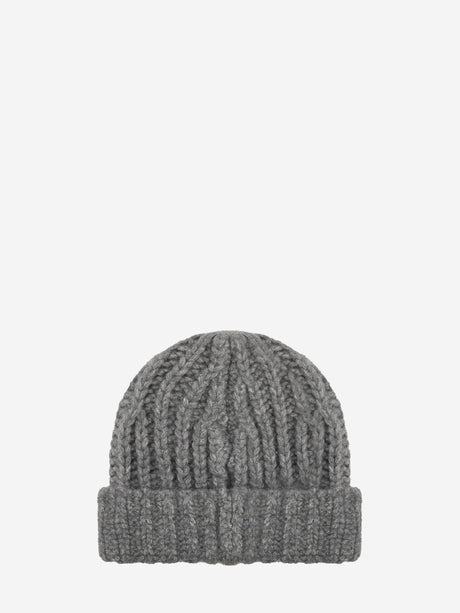 CELINE Triomphe Soft Grey Beanie - Uni Size