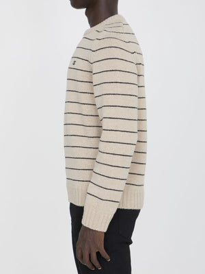 CELINE Classic Striped Crewneck Pullover - Regular Fit