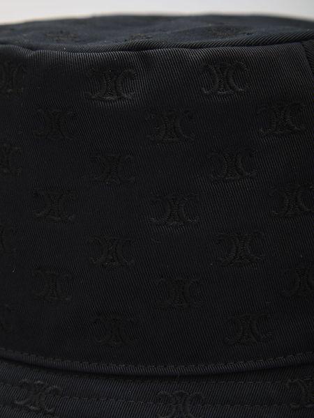 CELINE Triomphe Embroidered Cotton Bucket Hat