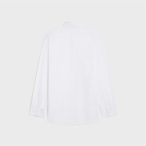 CELINE Cotton and Linen Gauze Striped Shirt for Women