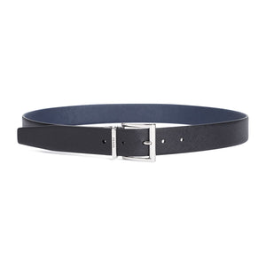 PRADA Saffiano Leather Men's Belt in Black - Fall/Winter 2024