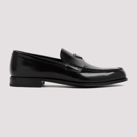 أحذية لوفر جلد سوداء أنيقة للرجال - خريف شتاء ٢٠٢٣