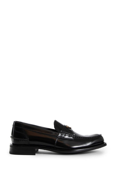 PRADA Stylish Leather Moccasins for Men - SS25 Collection