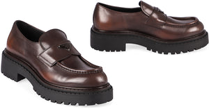 PRADA Double Chocolate Calfskin Loafers