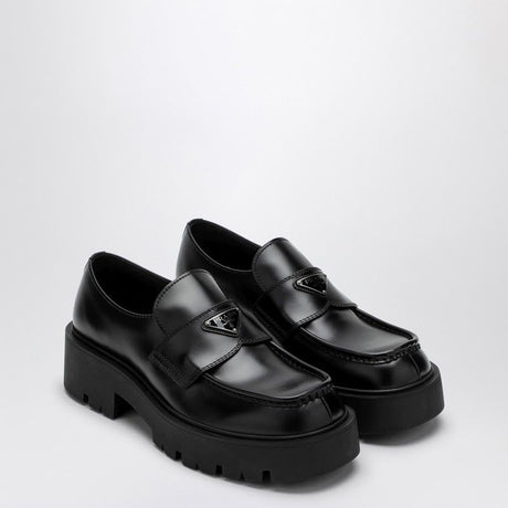 PRADA Brushed Leather Loafer for Men