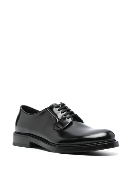 PRADA Sleek Black Men's Moccasins for SS24